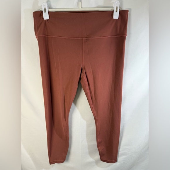 Athleta Ultimate Stash Pocket 7/8‎ Tight Rust Large - Picture 1 of 5